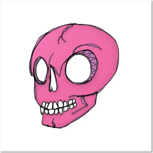 Pink Skull Posters and Art